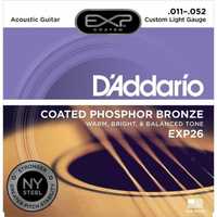 Струни для Акустичної Гитари D'Addario EXP26 Phosphor Bronze Custom