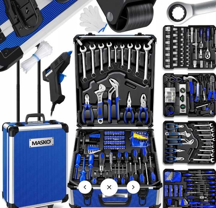 Mobilny warsztat Walizka narzędziowa MASKO na kółkach skrzynka alu
