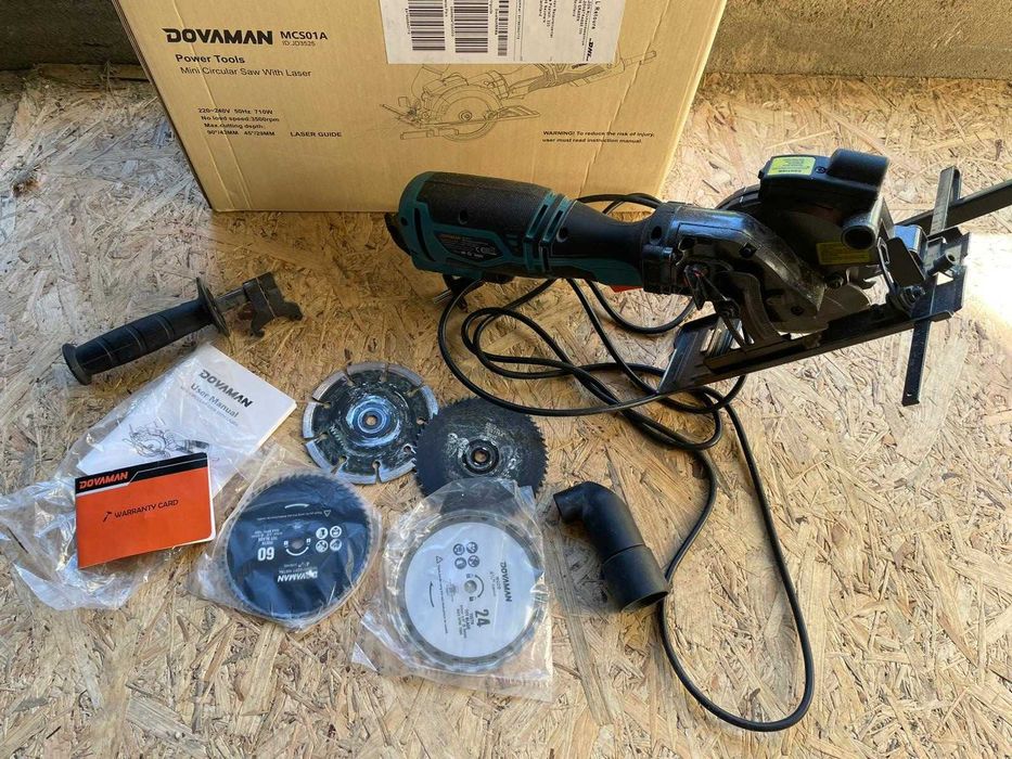 Mini ręczna piła tarczowa 710 W 115 mm 3500 obr./min