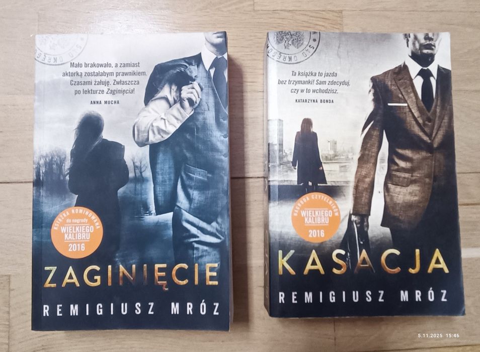 Kasacja, Zaginięcie, 2 książki , Remigiusz Mróz