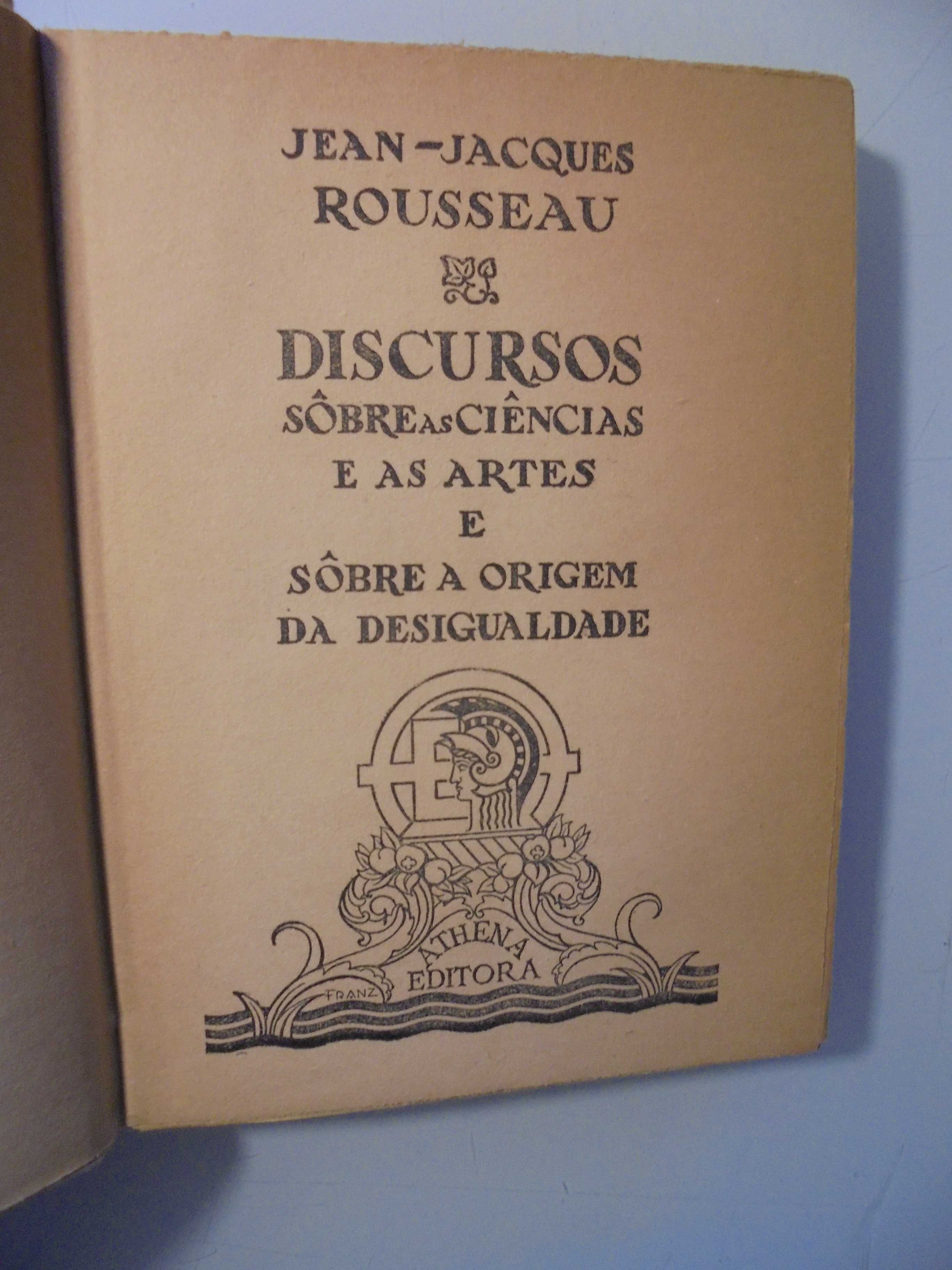 Rousseau (Jean Jacques);Discursos sobre as Ciências e as Artes