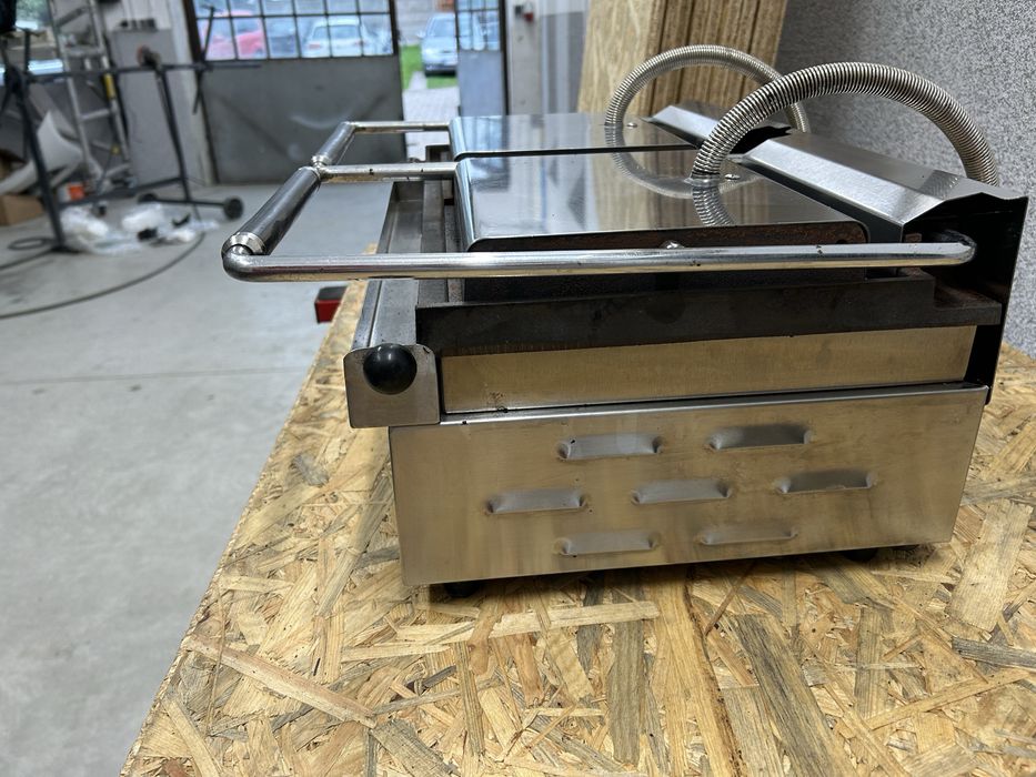 Kontakt grill Roller Grill podwójny dzielona góra i dół ryflowane