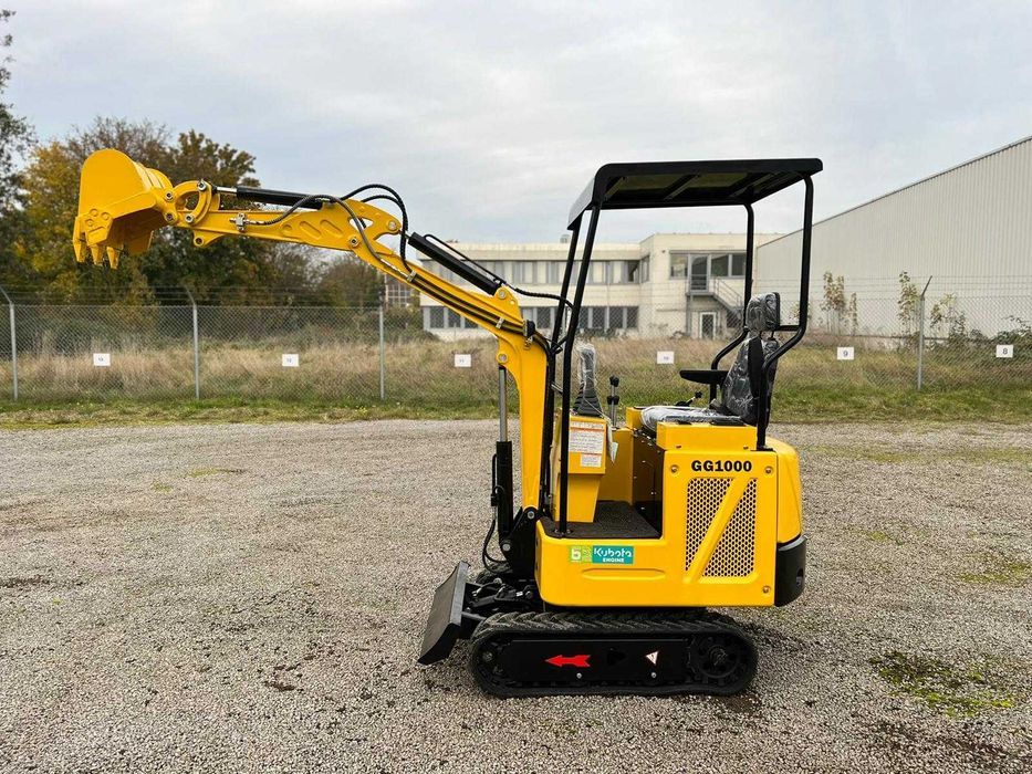 Nowa Minikoparka silnik Kubota  GG1000, Gunter GG1000, Minikoparka