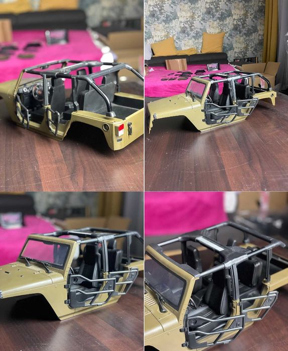 Karoseria RC INJORA Jeep Wrangler JK Rubicon Crawler TRX-4 SCX Axial
