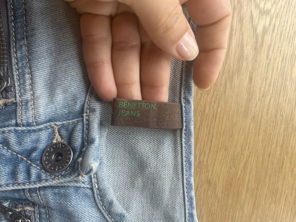 Kurtka jeansowa dla dziewczynki Benetton