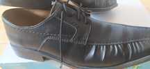 Eleganckie czarne buty dla chlopca R38