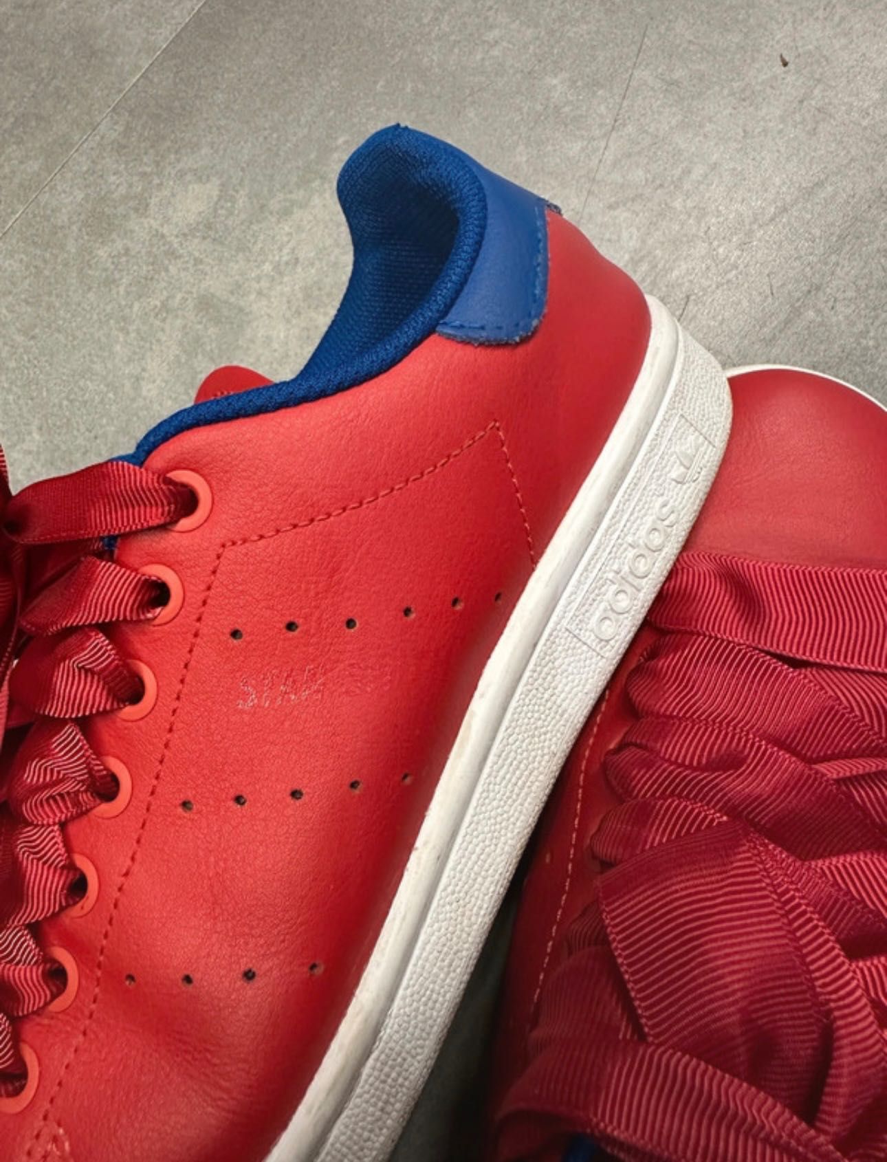 Adidas Stan Smith Red and Blue