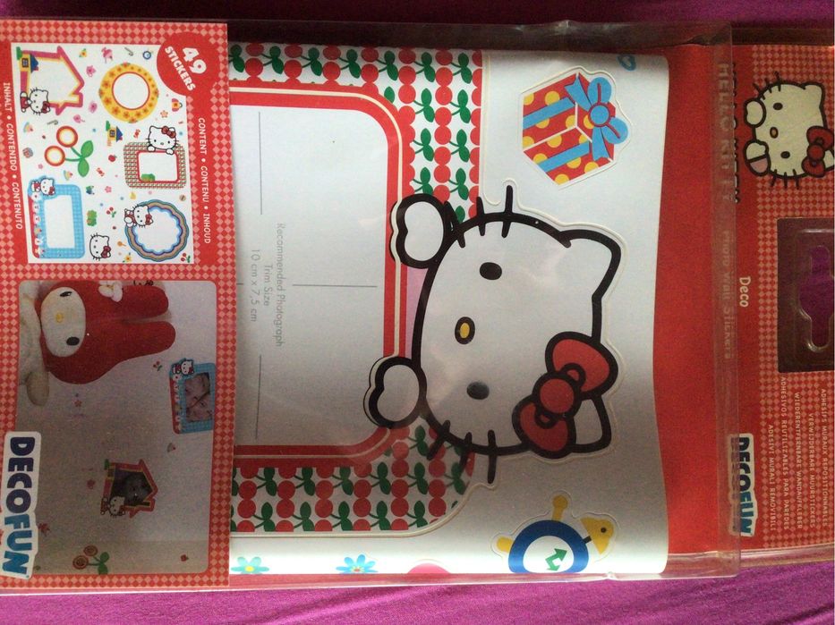 Hello Kitty decoração de parede - brilha no escuro