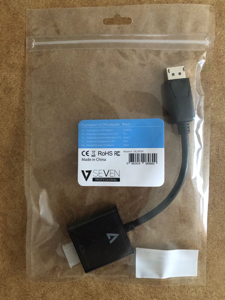 переходник конвертер адаптер DisplayPort to DVI-D. подержка 2к