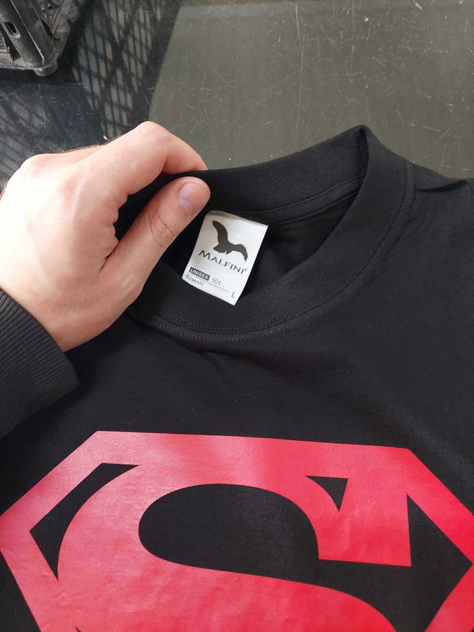 Koszulka t-shirt superman nieużywana czarna rozmiar L