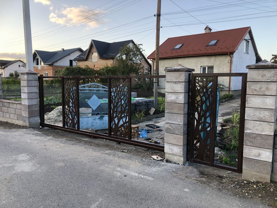 Готові каркаси відкатних воріт + Механізми.