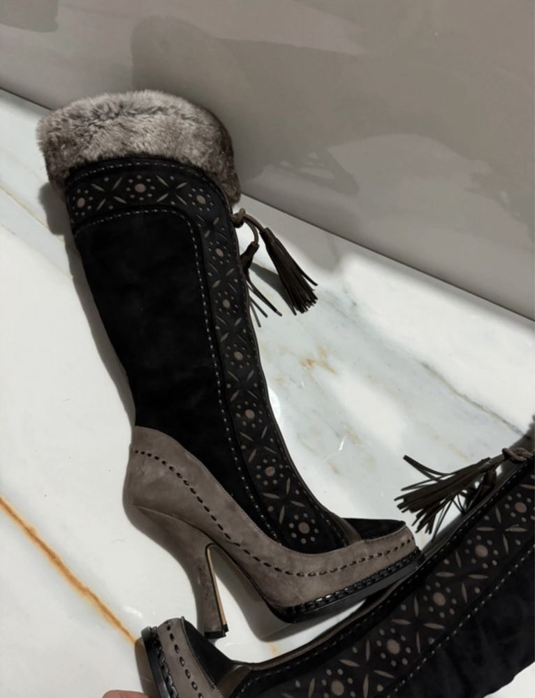 Kozaki buty Dior szczotkowana skora dobry stan