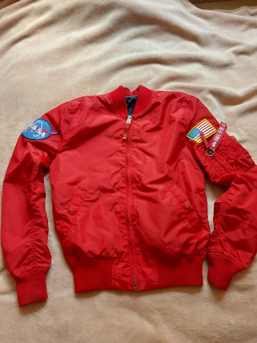 Pilotka flek flyers ALPHA INDUSTRIES size S przejsciówka NASA