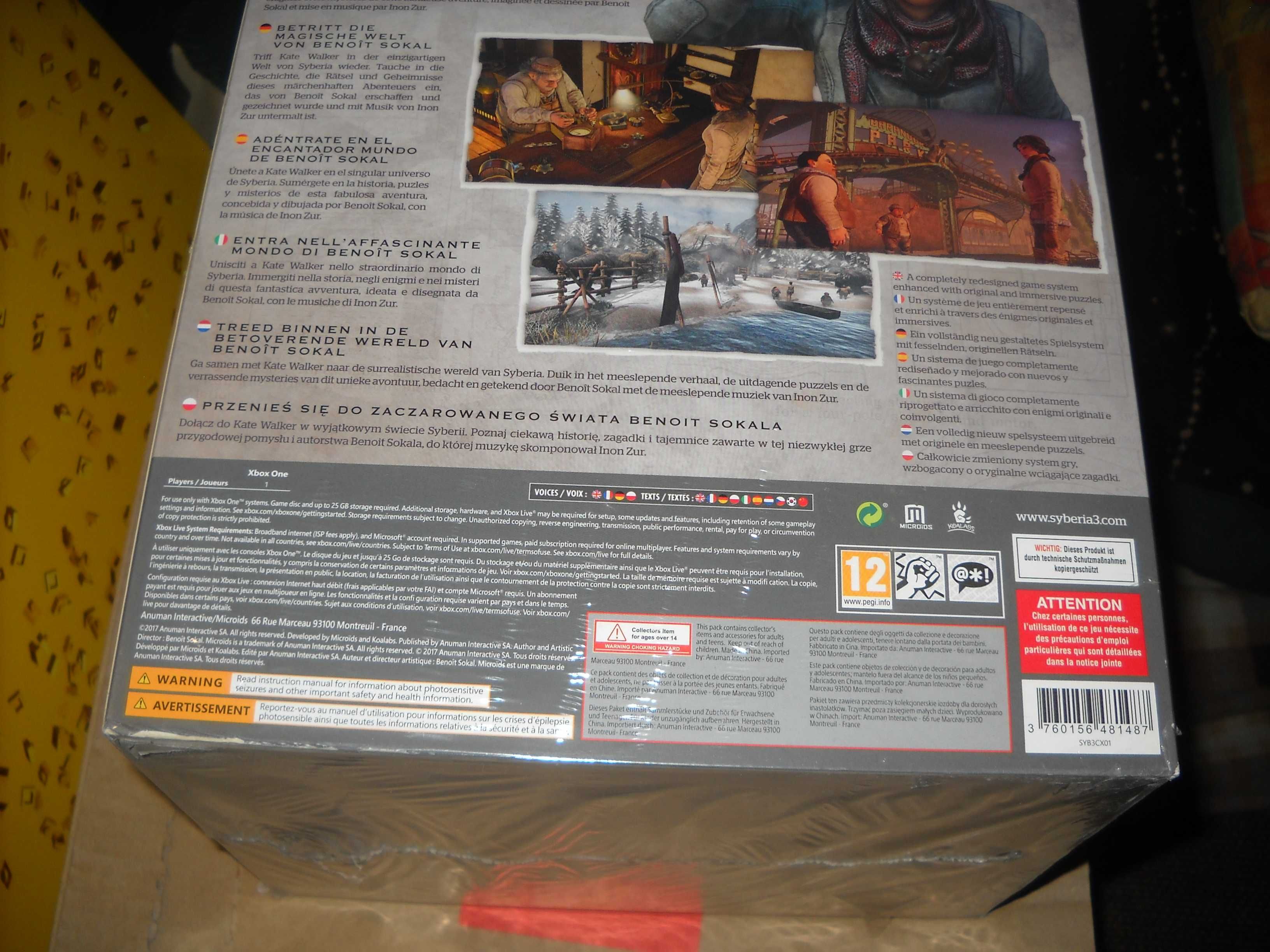 Syberia 3 Edycja Kolekcjonerska XBOX ONE - Nowa - Folia