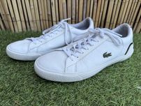 Trampki skorzane Lacoste, stan bdb, r.44, 28cm.