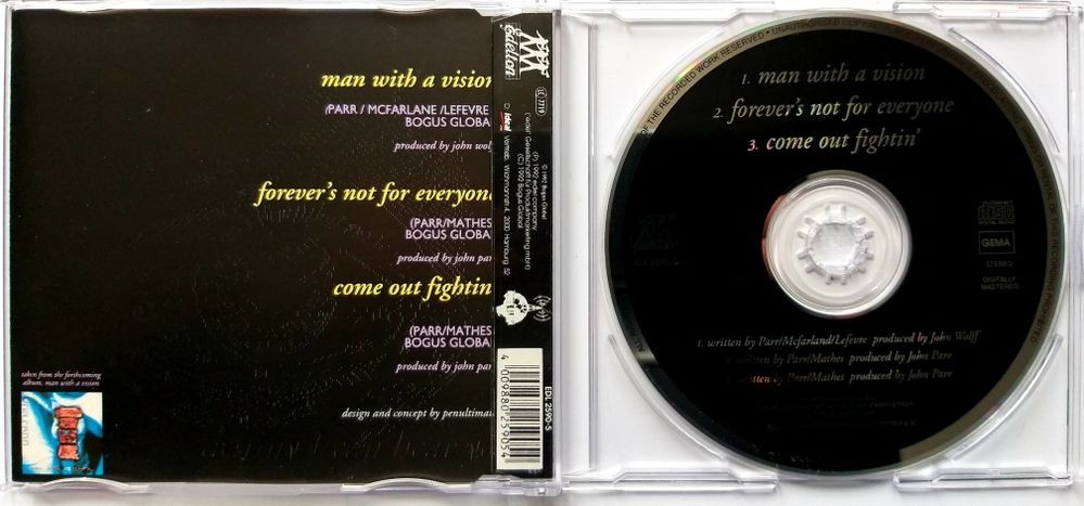 CDs John Parr Man With A Vision 1992r