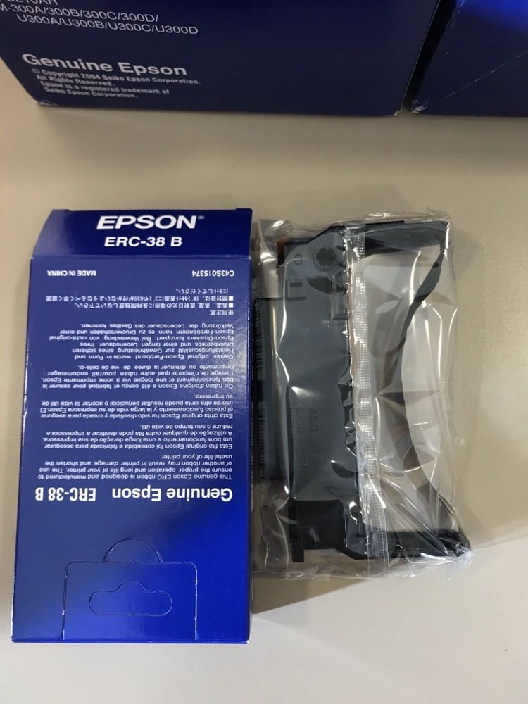 Fita POS original Epson ERC-38B Preto