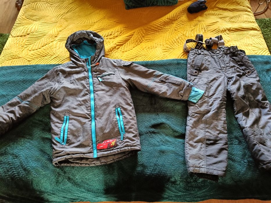 Zestaw narciarski dla chlopca cool club 116 / 122 spodnie narciarskie