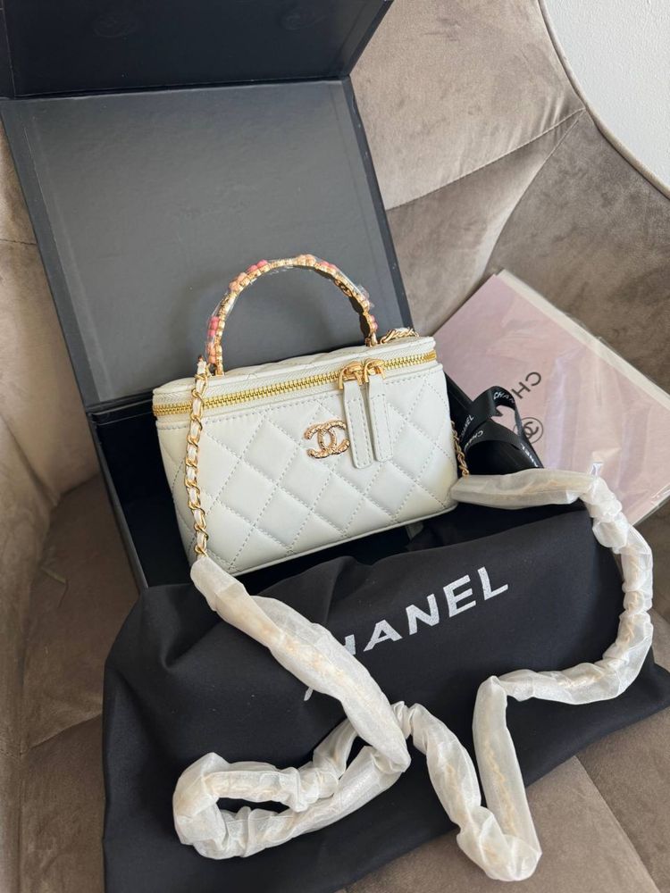 Сумочка бочонок в стиле Chanel Шанель премиум