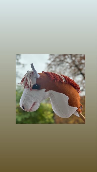 Hobby horse rudo biały