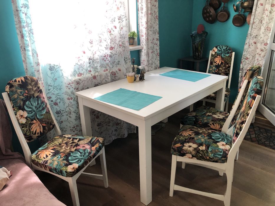 Стіл білий Ikeя вінтаж роскладний