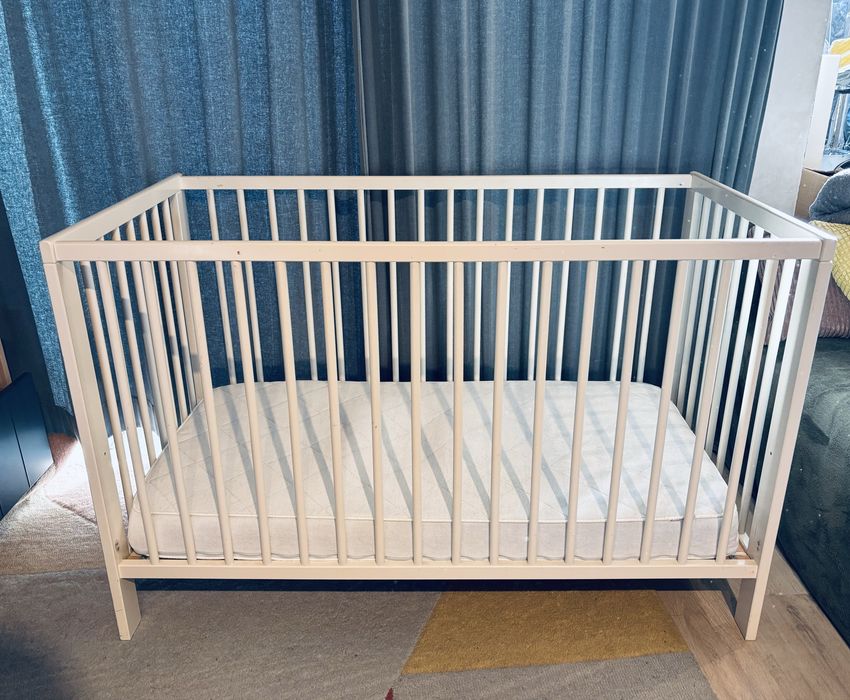 Łóżeczko dziecięce Ikea Gulliver z materacem Vyssa