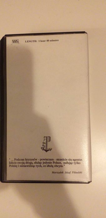 Kaseta Wideo VHS Marszałek Józef Piłsudski OD LEGIONÓW NA WAWEL