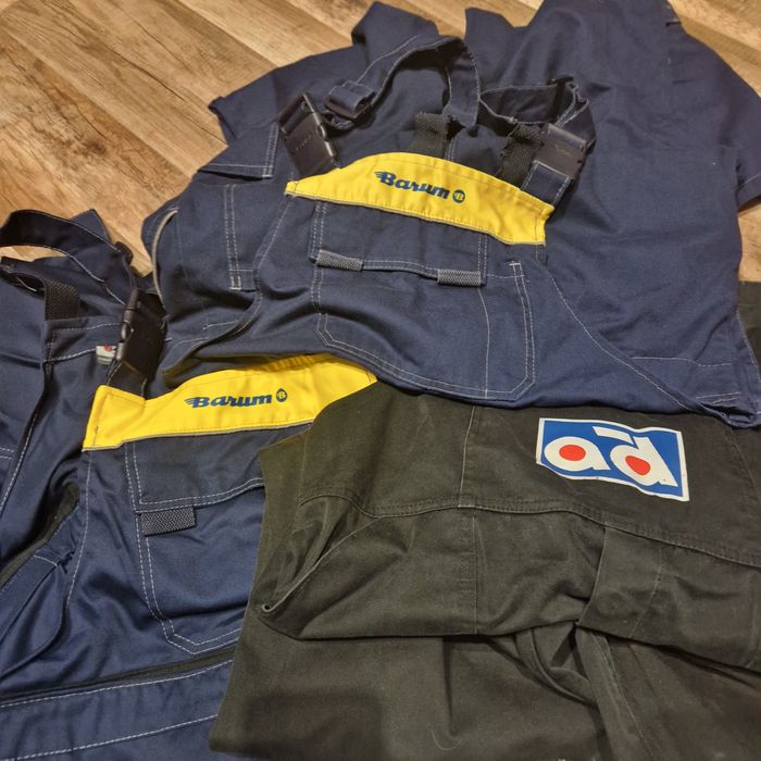 Spodnie robocze z szelkami XL