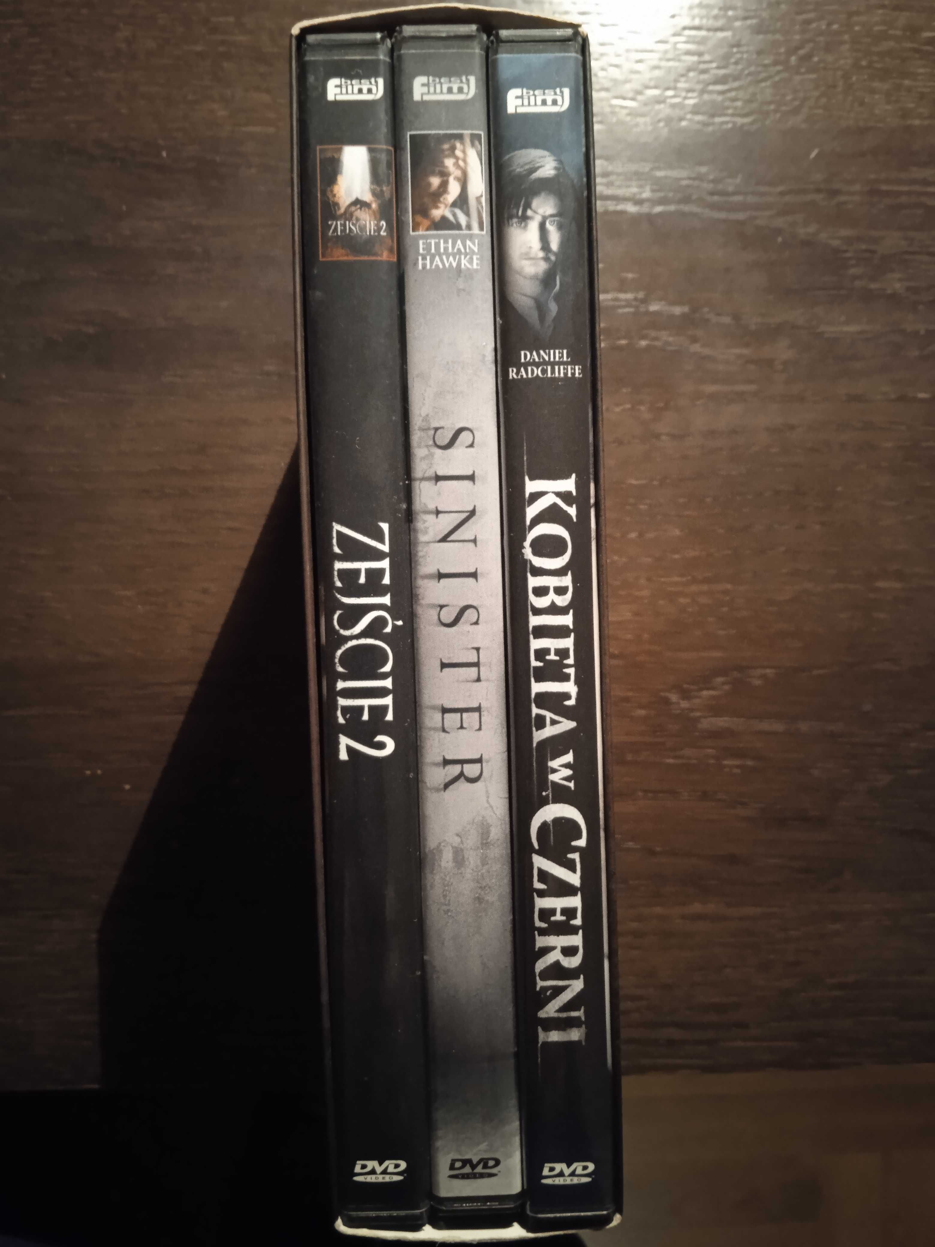 Kobieta w czerni  Zejście 2  Sinister  , maraton horrorów 3 dvd box