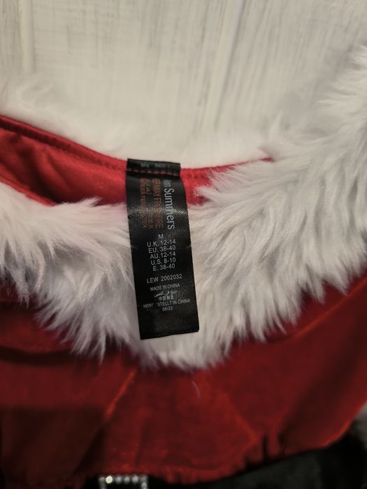 Дорослий карнавальний новорічний костюм Ann summers помічниця Санти