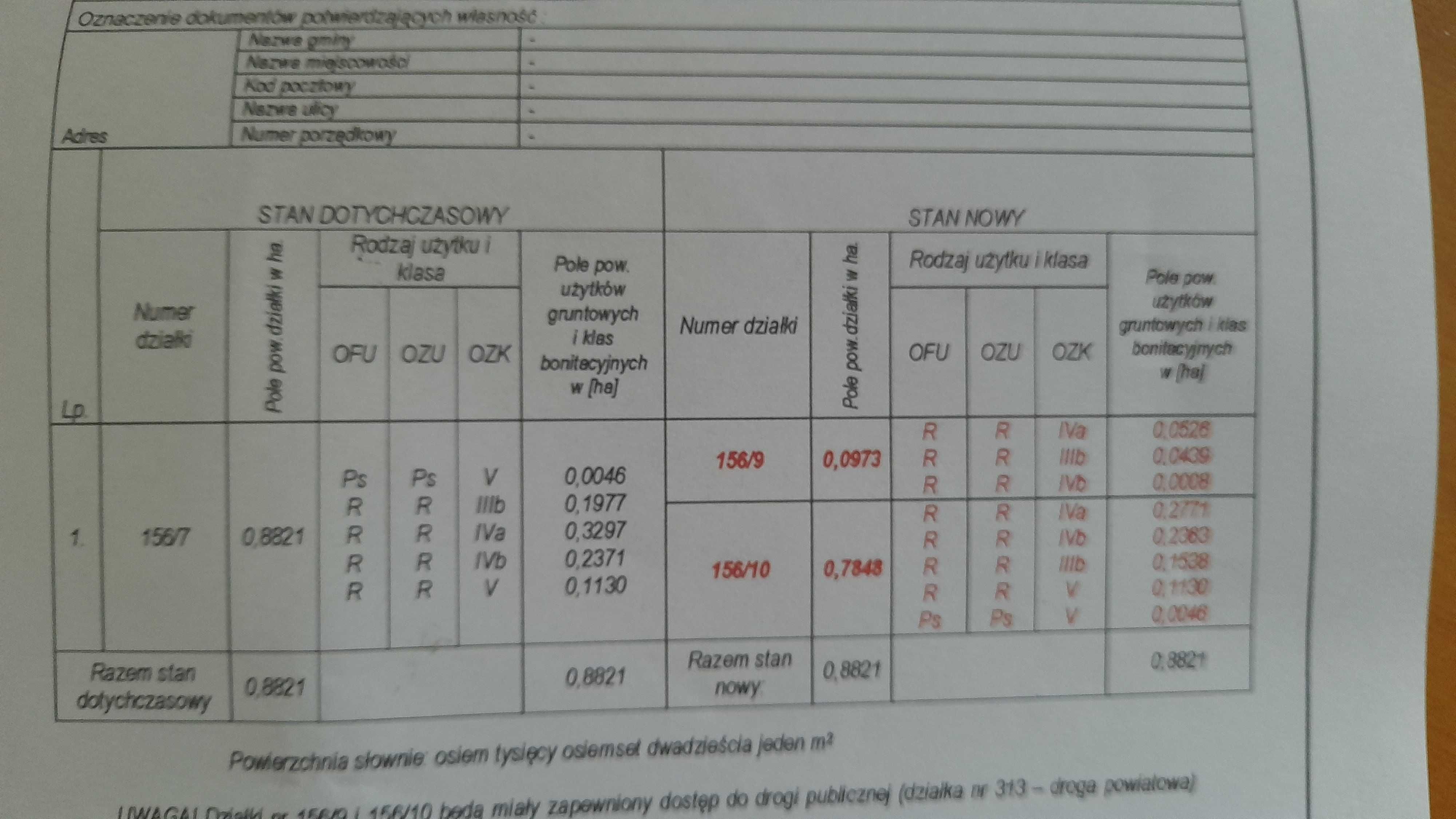 Działka Reducin 7848 m2 koło Garwolina