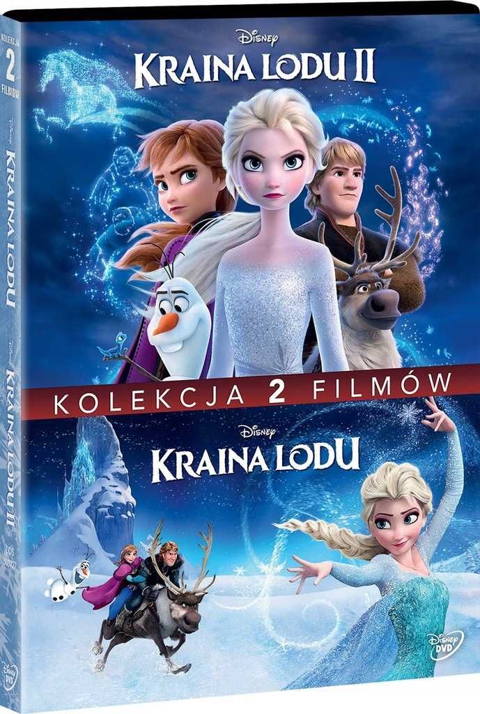 Film Kraina Lodu 1-2 Pakiet 2xDVD PL Lektor | NOWY | FOLIA | DVD