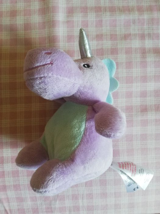 Peluche unicórnio roxo