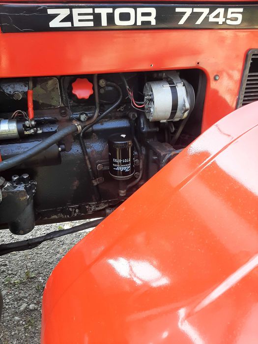 Zetor 7745   Zamiana Zetor Pług do śniegu