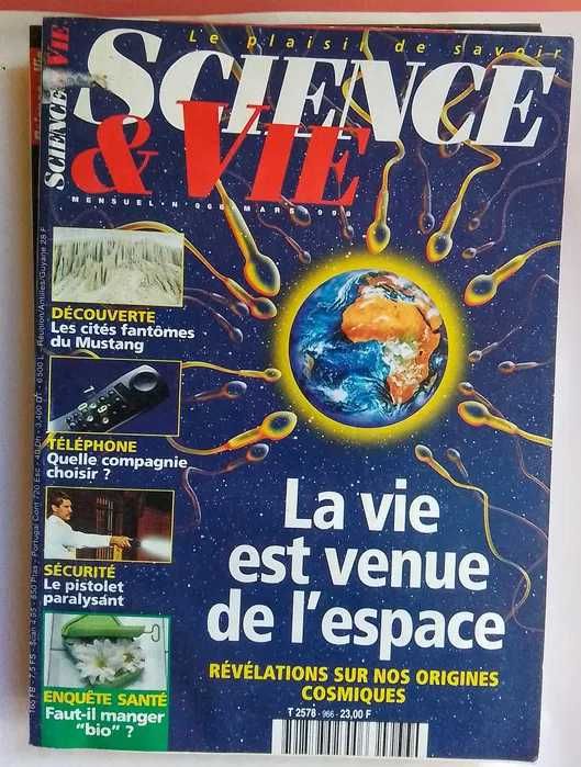 Cinco números antigos da revista Science & Vie