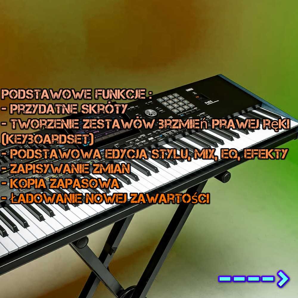 Szkolenie z obsługi Korg Pa5x 4x Pa1000 Pa700