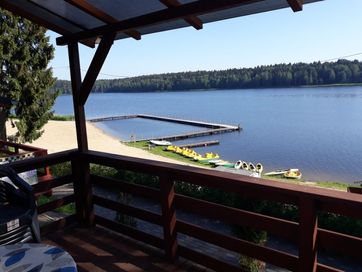 Domek letniskowy nad jeziorem Gołdap Mazury majówka