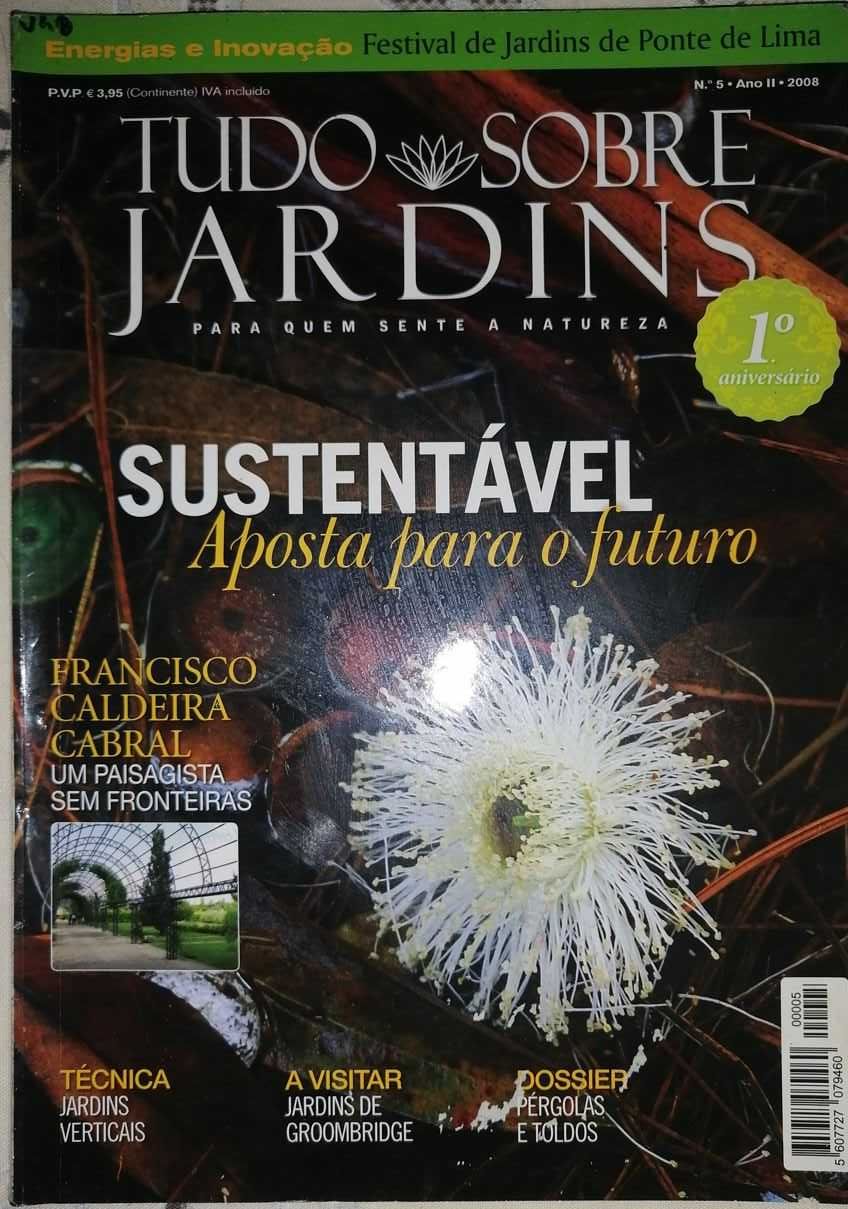 7 Revistas NOVAS de 2008 a 2010 de "Tudo Sobre Jardins"