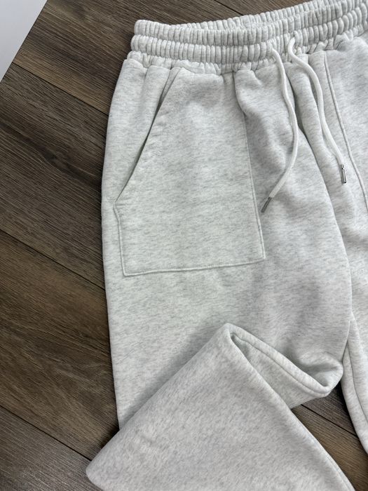 Штани спортивні джогери жіночі сірі меланж