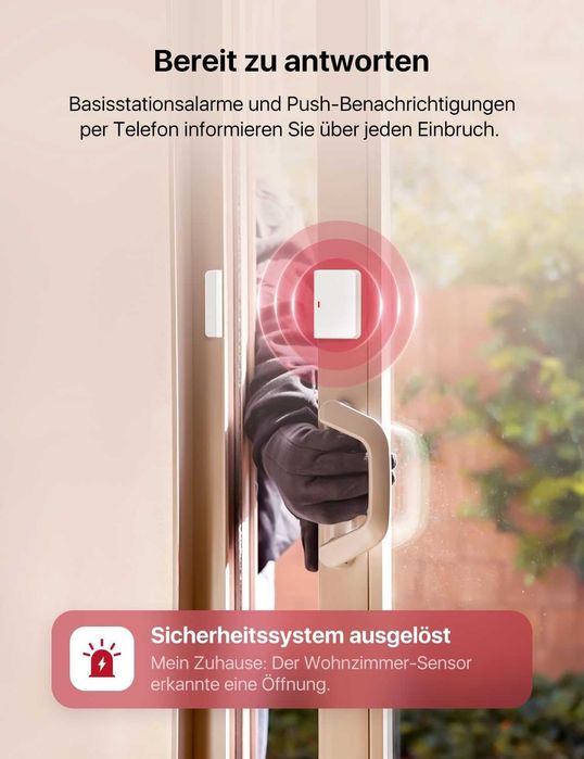 System alarmowy WiFi X-Sense AS12 – sterowanie telefonem Bezprzewodowy