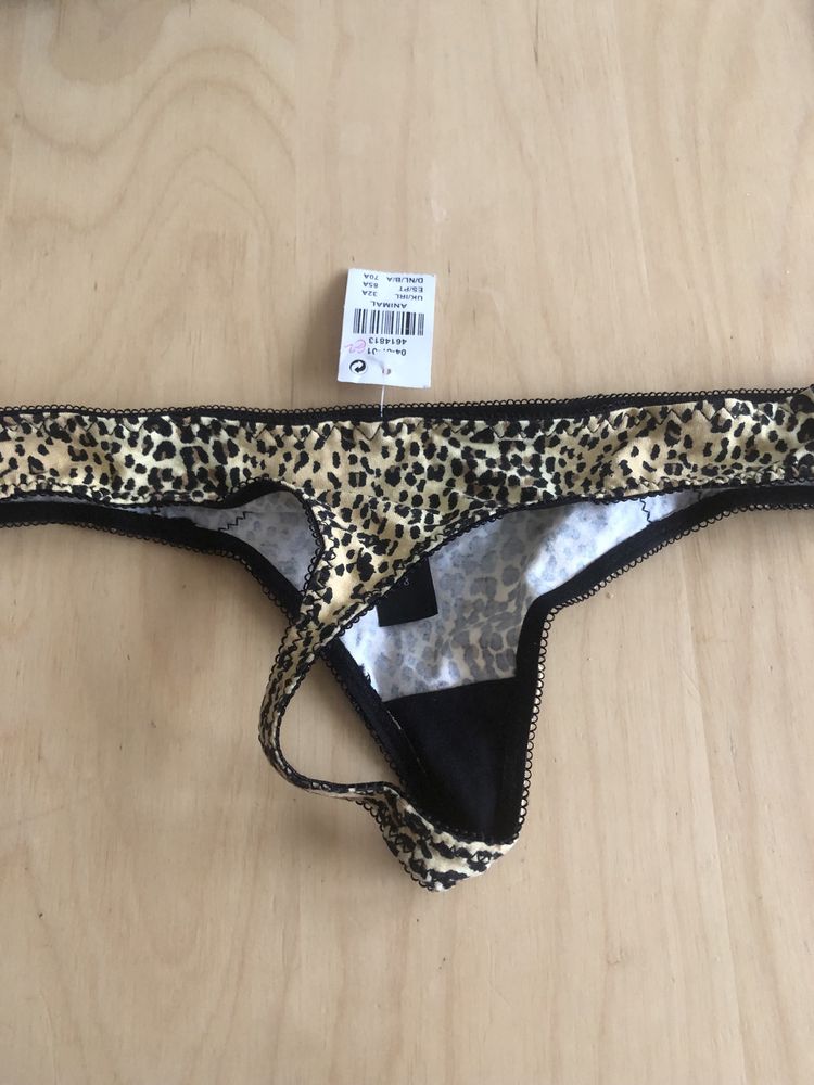 Komplet bielizny Primark 75A XS nowy nietrafiony prezent stringi