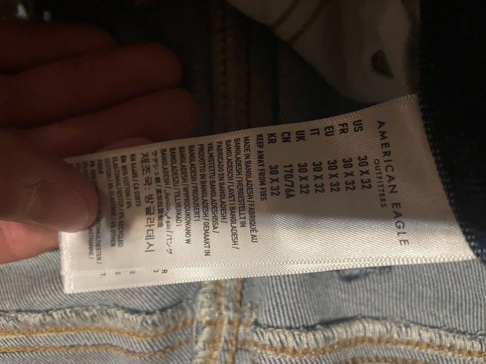 Jeansy American Eagle proste (rurki) 30/32 super stan