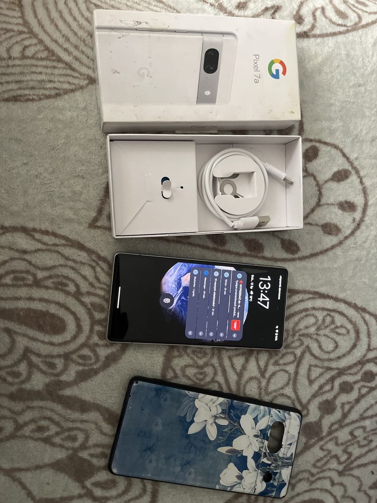 Google pixel 7a bialy komplet