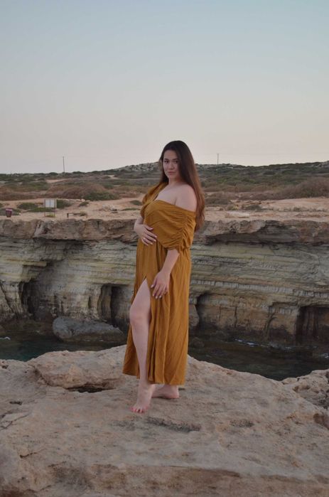 Гірчична сукня максі reserved