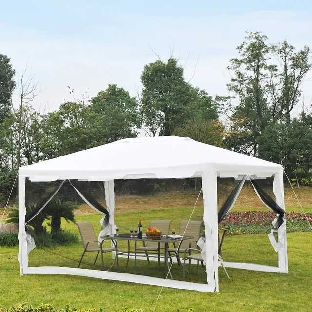 Tenda de Jardim 395x295 cm com Redes Mosquiteiras