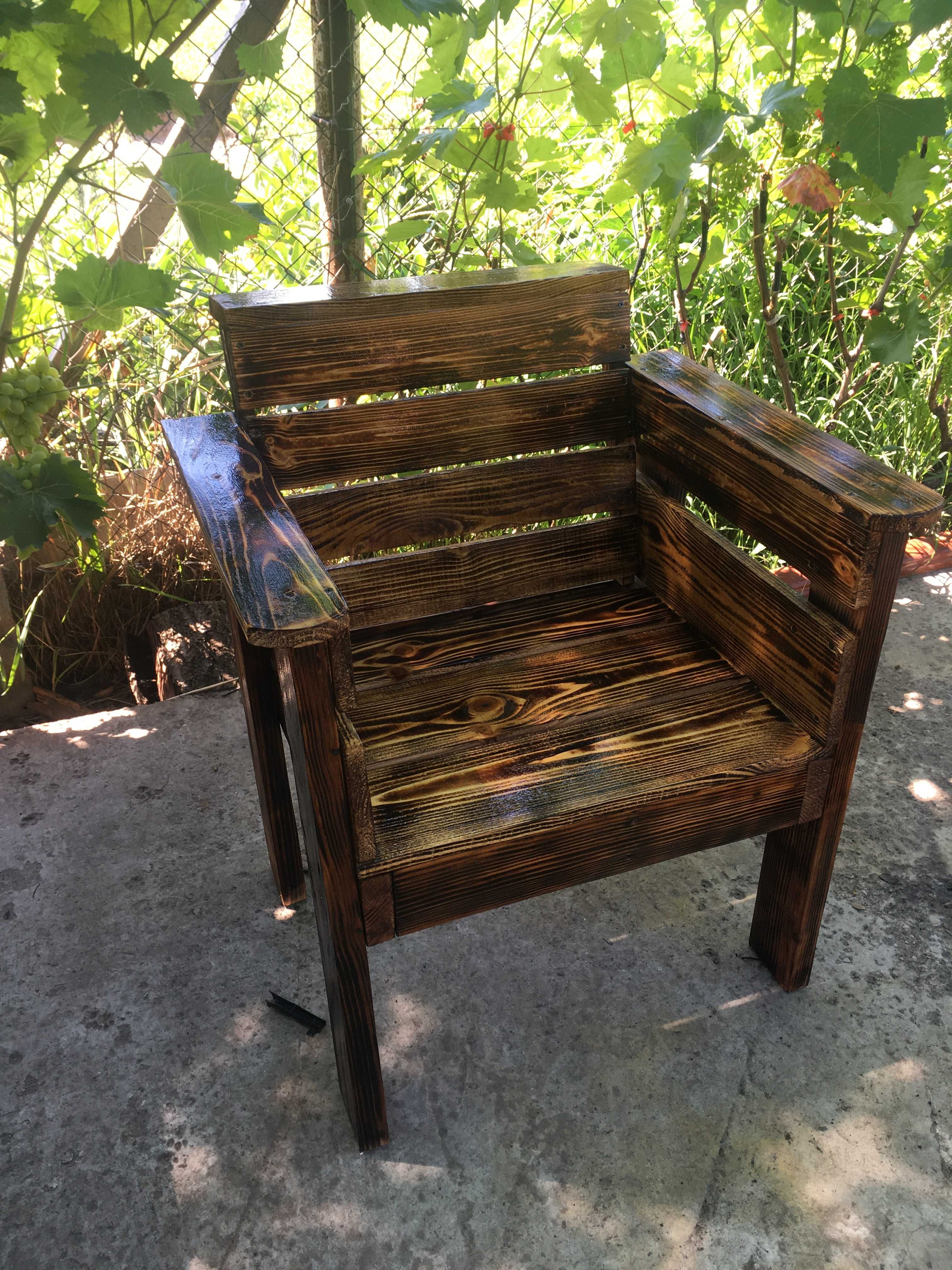 крісло садове дерев'яне