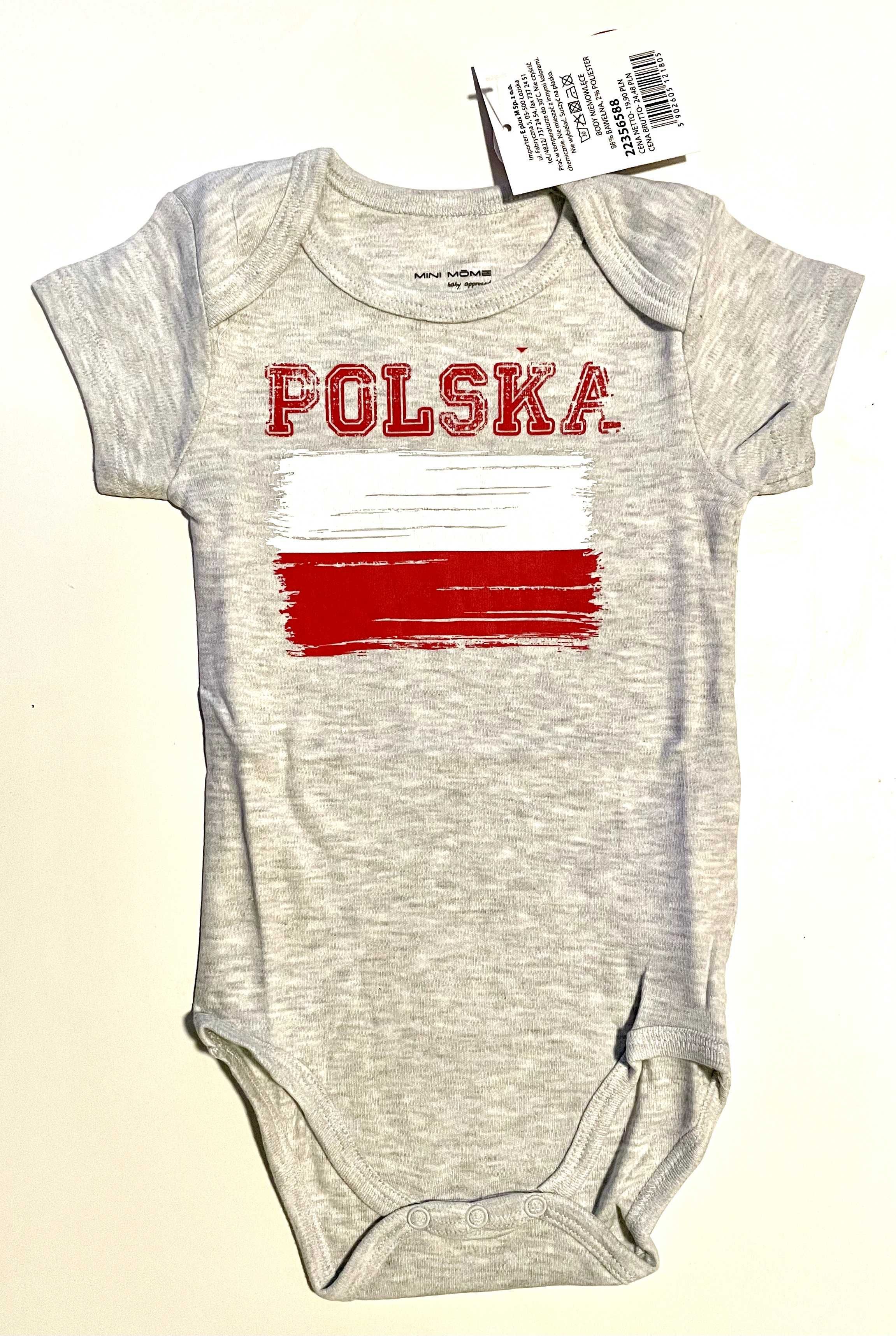 Body niemowlęce Polska Flaga Polski r. 80 NOWE