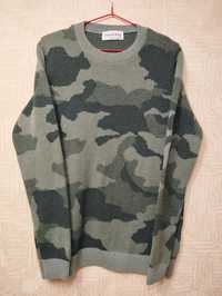 Камуфляжный свитер camo rap y2k