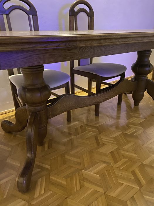 Stół dębowy owalny