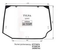 szyba CASE Magnum - tylna S 169